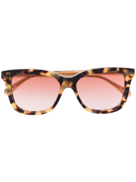 Chloé Tortoise Square Sunglasses Editorialist