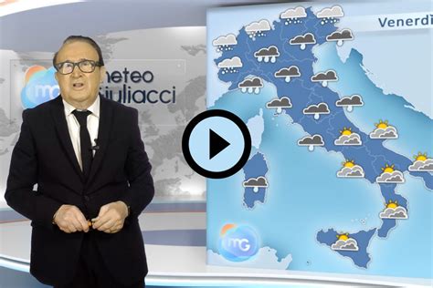 Previsioni meteo per venerdì 5 gennaio Forte peggioramento con pioggia