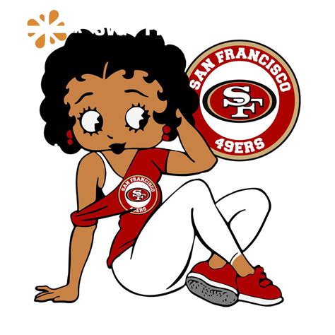 San Francisco 49ers Betty Boop Svg Sport Svg San Francisco Inspire