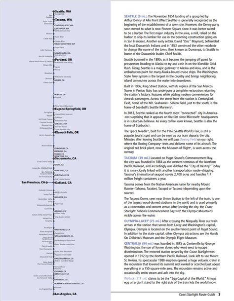 Amtrak Coast Starlight Route Guide - AndyBTravels
