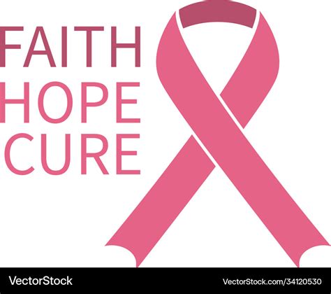 Breast Cancer Awareness Graphic Design Template Vector Image