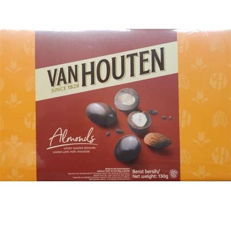 Jual Van Houten Dark Milk Chocolate Almond Gr Box Shopee Indonesia