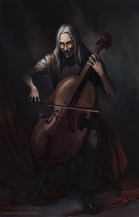 Artstation Cellist Vadim Baydashnikov Modern Fantasy Fantasy Rpg