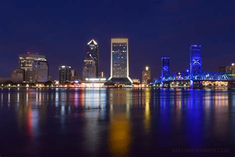 Jacksonville Skyline and City Lights - Florida Traveler