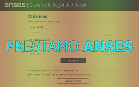 Como Pedir Un Préstamo En Mi Anses Mi Anses Tramites