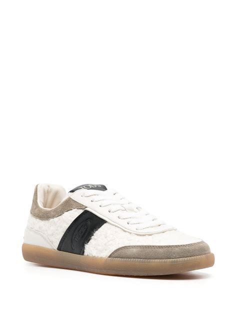 Tod S Tabs Panelled Low Top Sneakers Farfetch