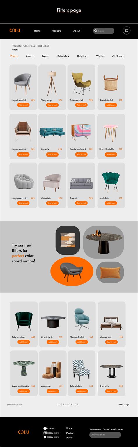E-commerce website | UI Design | Behance