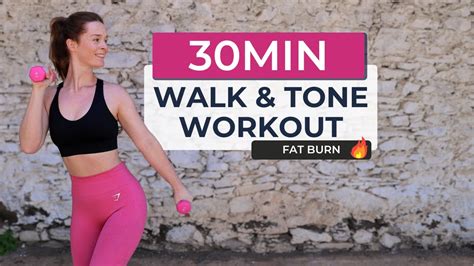 5000 Steps In 30 Min Walking Cardio Workout With Weights Fat Burn