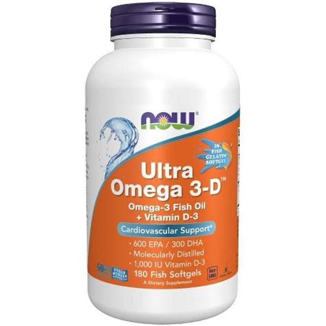 Ultra Omega 3-d By Now Foods - 180 Softgel : Target