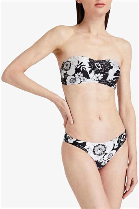 Seafolly Floral Print Bandeau Bikini Top The Outnet