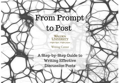 From Prompt To Post A Step By Step Guide To Writing Effective Discussion Posts