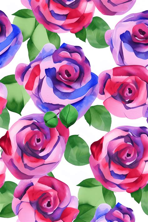 Watercolor Background Roses · Creative Fabrica