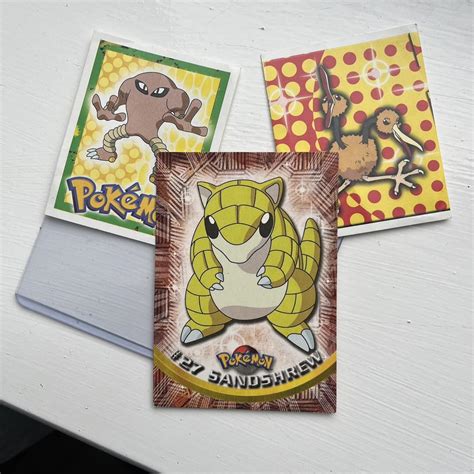 Vintage Pokemon Cards and Stickers Bundle 1999... - Depop