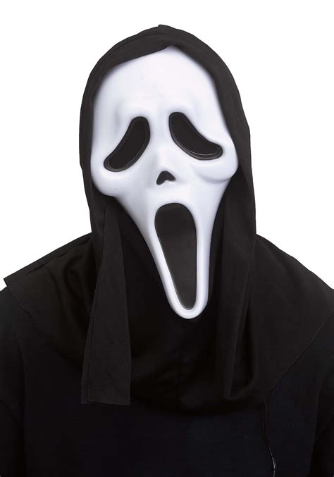 Color Changing Ghost Face Adult Costume Mask | Ghost Face Accessories