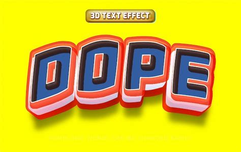 Premium Vector Dope Graffiti 3d Editable Text Effect Style