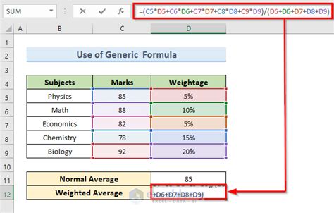 How To Calculate Weighted Average In Excel 3 Easy Methods