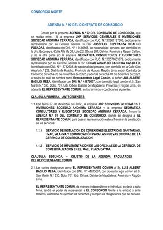 ADENDA NRO 2 CONSORCIO NORTE Docx