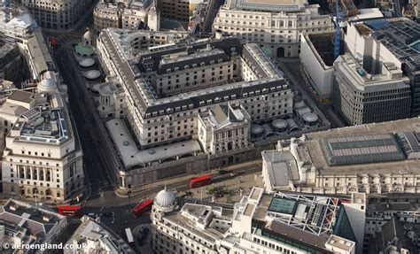 aeroengland | the Bank of England Threadneedle Street London from the air