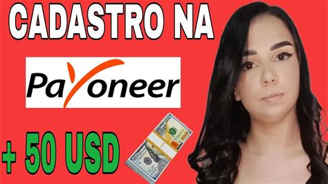 PAYONEER Como criar conta na Payoneer passo a passo Crédito 50