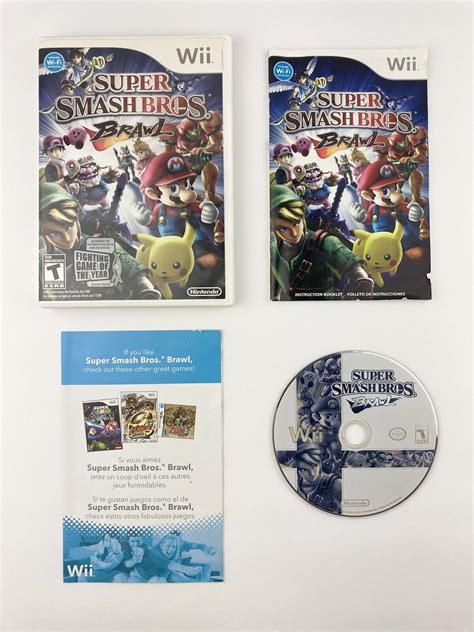 Super Smash Bros Brawl Nintendo Wii Game Complete With Manual Cib