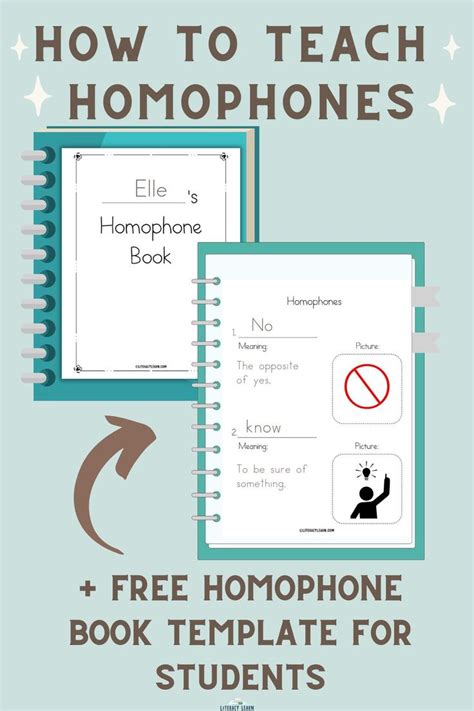 Free Homophone Worksheets For Teaching Homophones Literacy Learn