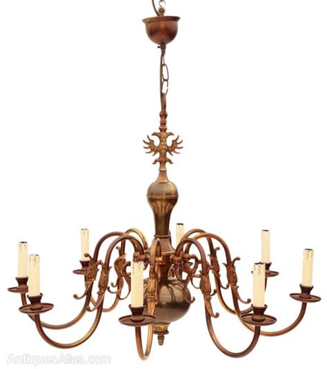 Antiques Atlas Flemish Lamp Brass Bronze Chandelier Light