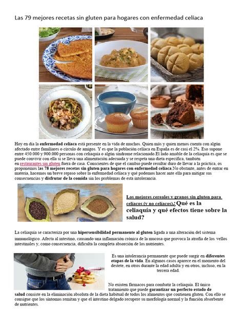 Las 79 Mejores Recetas Sin Gluten Para Hogares Con Enfermedad Celíaca