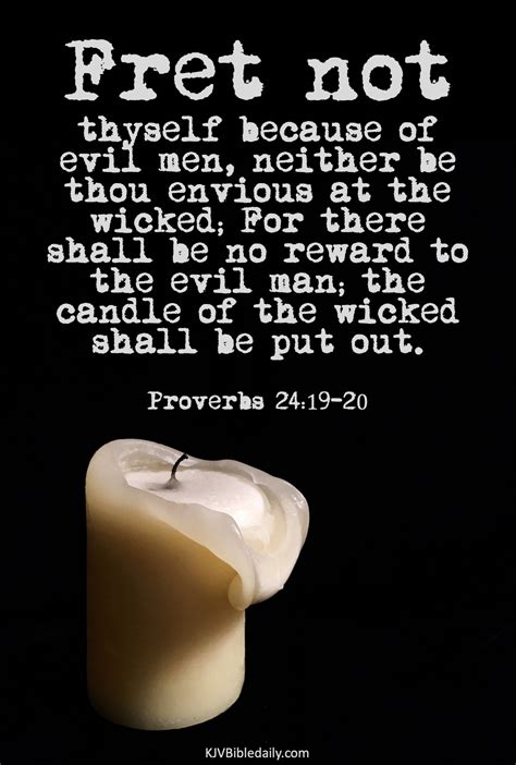 Proverbs 24 19 20 Kjv KJV Bible Verses