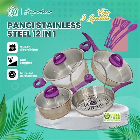 Jual Panci Set Highpot Steamer In High Pot Pcs Stainless Steel