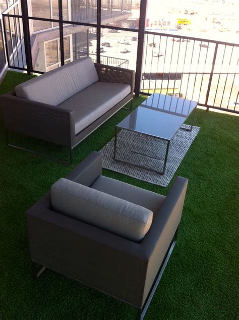 Artificial Turf Suitable For Any Area Used On A High Rise Balcony