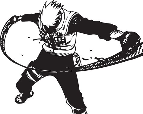 anime Naruto manga line art 28218598 Vector Art at Vecteezy