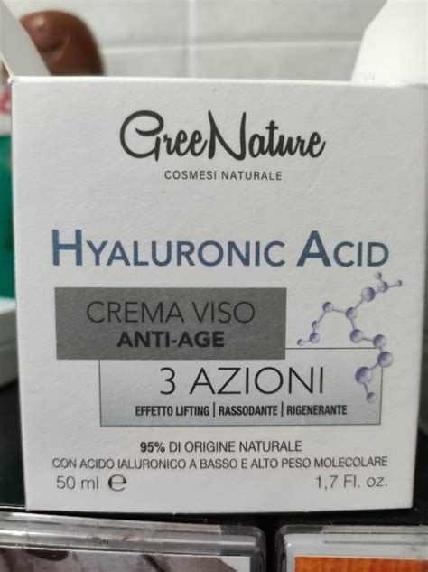 Greenature Hyaluronic Acid Crema Viso Anti Age Ml Inci Beauty