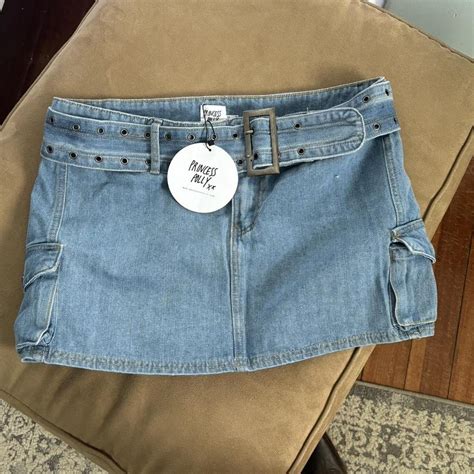 Princess Polly Denim Skirt Never Worn For Wrong Size Depop