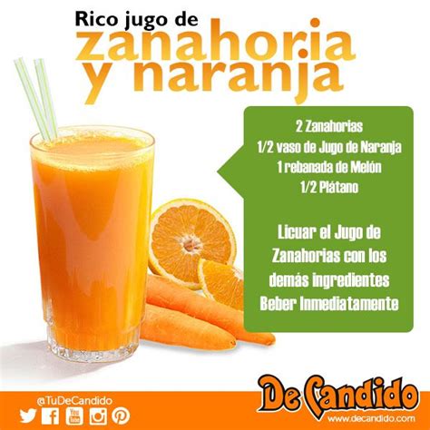 Delicioso Y Sencillo Jugo De Zanahoria Y Naranja Para Que Disfrutes De