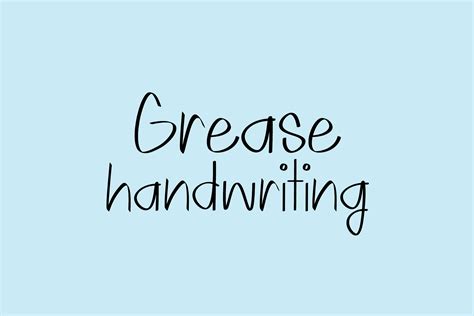 Grease Font By Woracado · Creative Fabrica