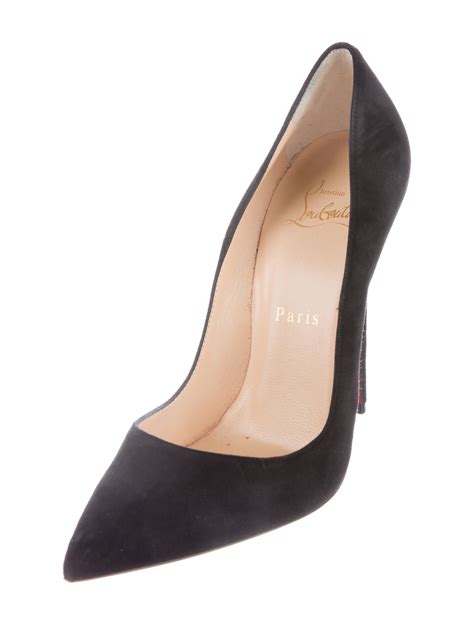 Christian Louboutin So Kate 120 Suede Pumps Black Pumps Shoes