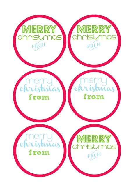 Merry Christmas Cookie Tags Free Pdf Printables Printablee