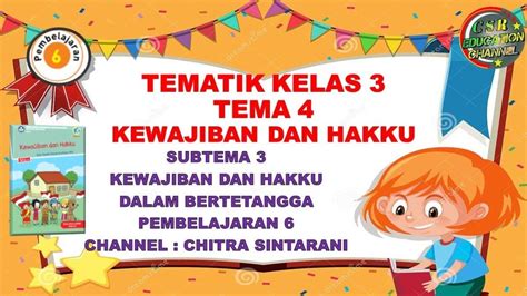 Soal And Kunci Jawaban Tematik 4 Subtema 3 Kelas 3 Sd Pembelajaran 6