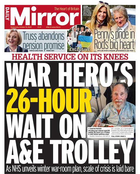 Daily Mirror Front Page Th Of July Tomorrow S Papers Today