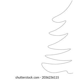 Christmas Tree Silhouette Drawing Sketch Vector Stock Vector (Royalty ...