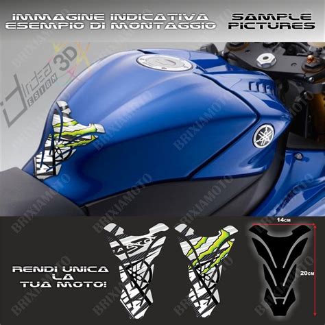 Aufkleber 3D Tankpad Für Yamaha Motorräder Sport Kohlenstoff Kratzer