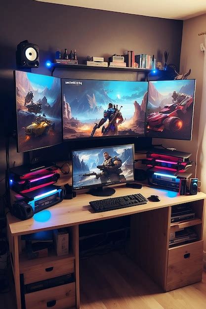 Premium Photo | Setup gaming pc