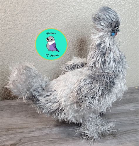 Silkie Silkie Chicken Custom Chicken Plushie Silkie Stuffed Animal