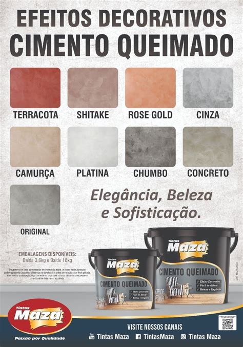 Efeito Cimento Queimado Revestimento Maza 5 6kg Parcelamento Sem Juros