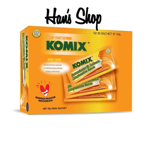 Jual KOMIX Jahe 1 Box Isi L30 Sachet Shopee Indonesia