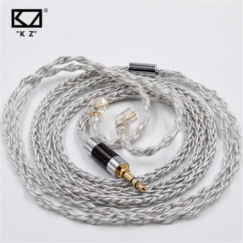 Jual KZ 8 Cores Silver Blue Mixed 784 Core Upgrade Cable Shopee Indonesia