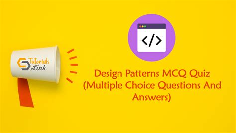 Design Patterns Mcq Quiz Multiple Choice Questions And Answers