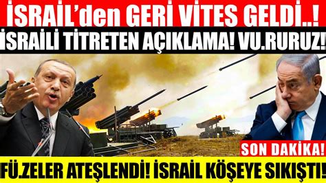 SON DAKİKA İSRAİL den GERİ VİTES GELDİ TÜRKLER BİZİ HARİTA dan SİLER