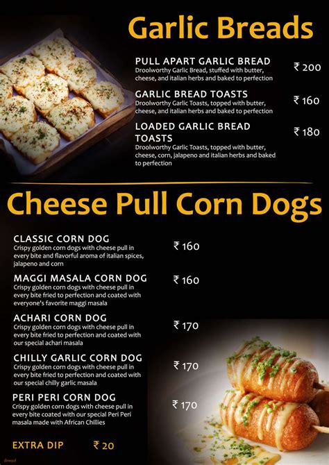 Menu Of Howdy Kamla Nagar Delhi Dineout