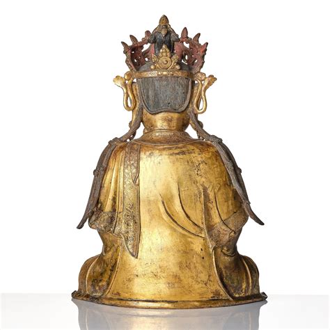 A Large And Impressive Gilt Bronze Figure Of Bodhisattva